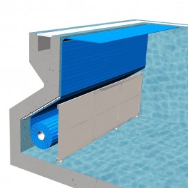 Жалюзийное покрытие тип подводный В-4 в стеновой нише